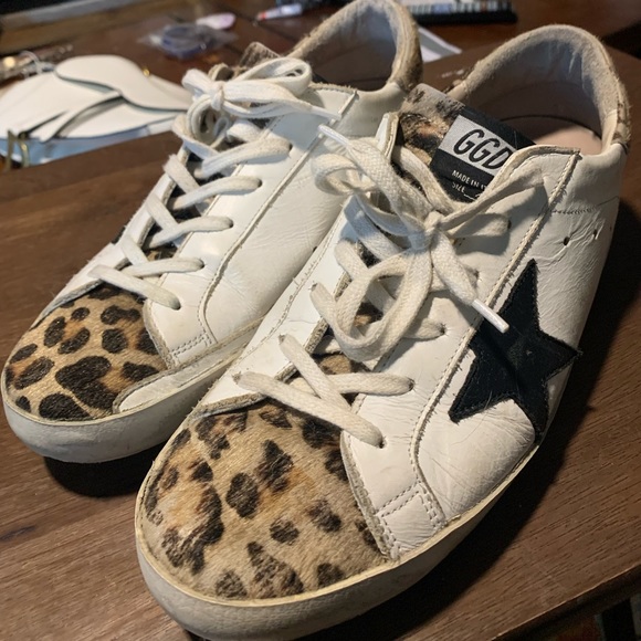Golden Goose Shoes - Golden Goose Superstar Leopard Low-Top Sneakers